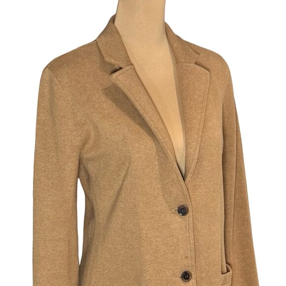J. Crew Schoolboy Sweater Blazer Camel Sz S Preppy Heritage Minimalist Chic - Picture 3 of 14